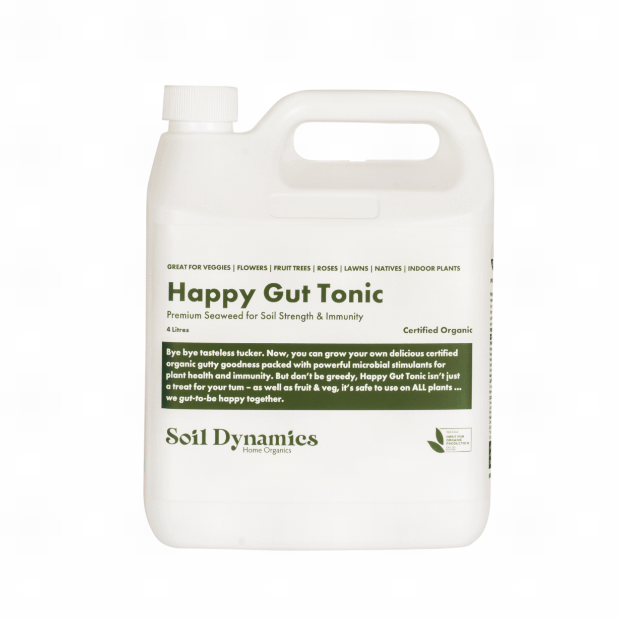 seaweed fertilizer for indoor plants Happy Gut Tonic: Organic Seaweed Fertiliser